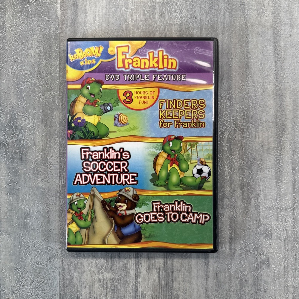 FRANKLIN DVD Triple Feature - Finders Keepers / Soccer Adventure / Goes To Camp